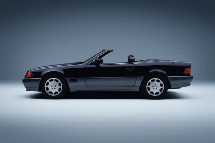 300 SL z 1992 roku, jeden z około czterdziestu tysięcy egzemplarzy z sześciocylindrowym M103. Wersja, którą najczęściej spotyka się dziś w Polsce.