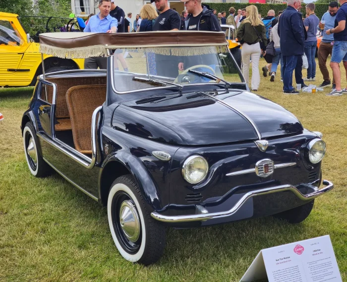 Steyr-Puch 500 z Grazu. Austriacy sprzedawali je wyłącznie u siebie i w kilku krajach sąsiednich, żeby nie odbierać klientów włoskiej 500. Fot. Berthold Werner, Wikimedia Commons, CC BY-SA 4.0.