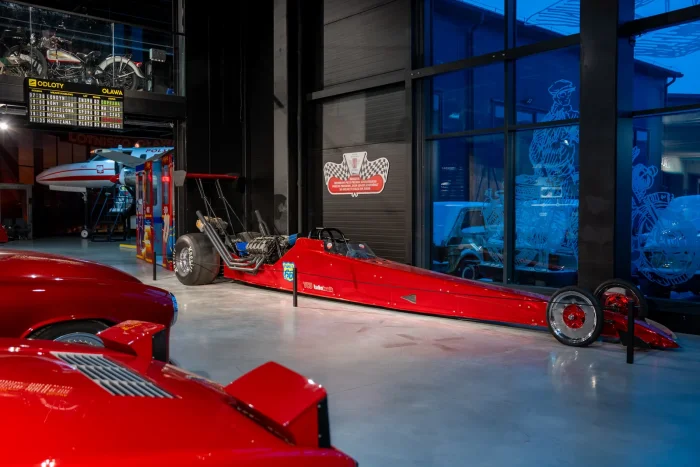 Dragster zbudowany przez Przemysława Szafrańskiego, znany z programu „Duda kontra Szafrański”.
