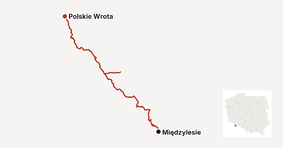 Przebieg trasy Autostrada Sudecka na tle konturu Polski